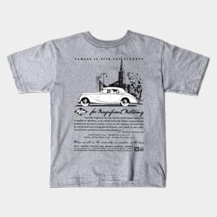 RILEY 2 1/2 LITRE SALOON - advert Kids T-Shirt